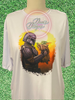 White Cooling Performance Shirt with Mandalorian holding Grogu.