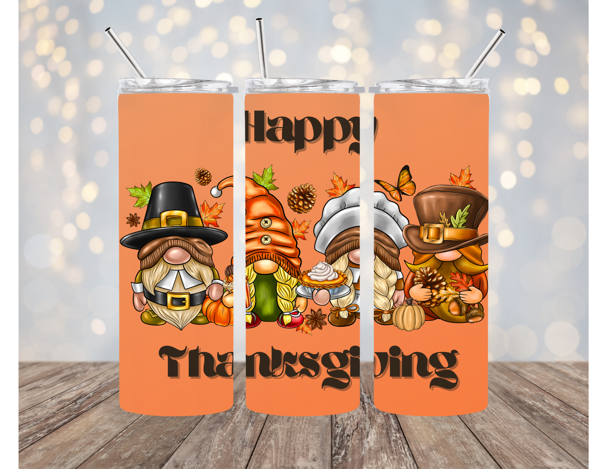 Thanksgiving Gnomes Tumbler